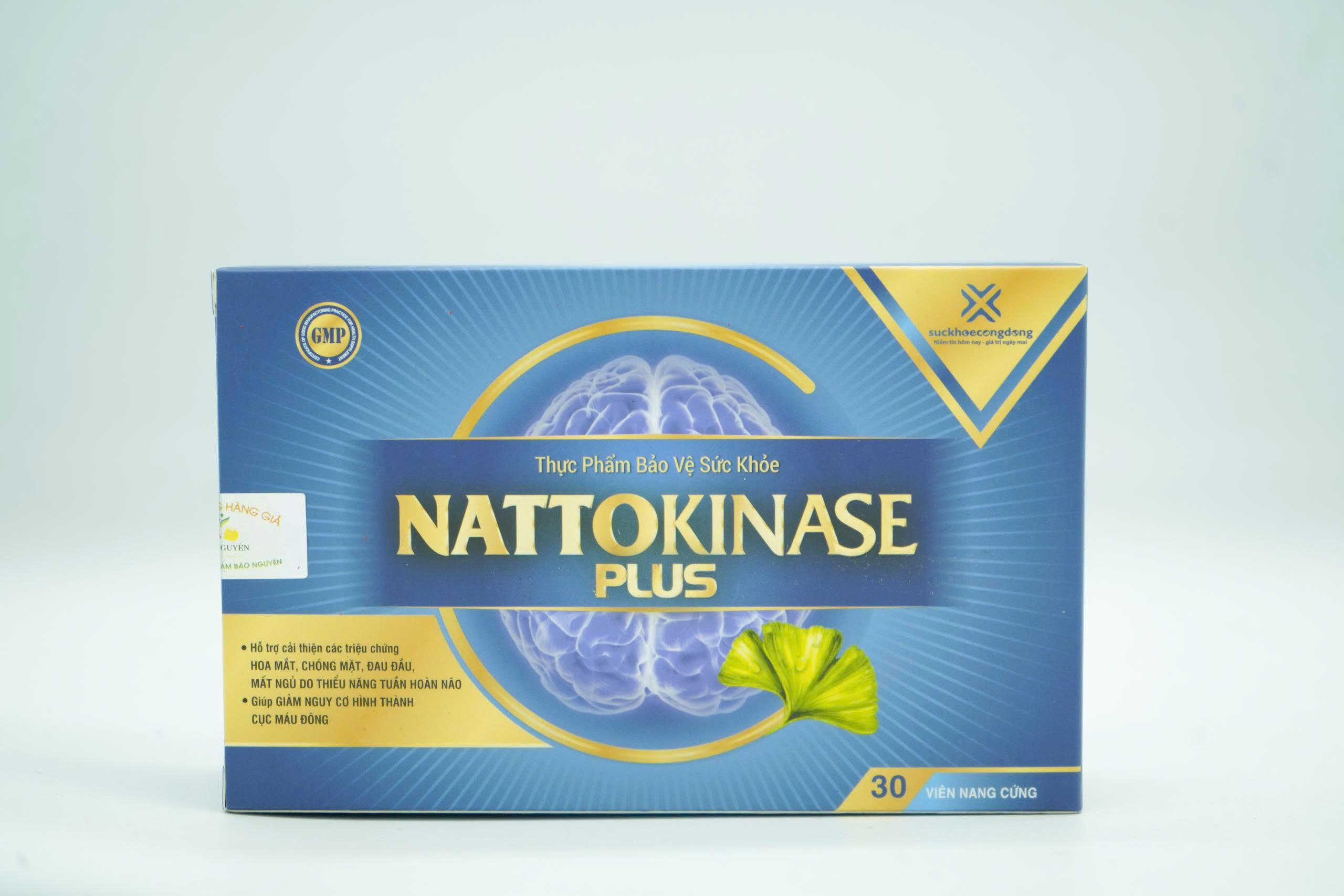Nattokinase Plus (Hộp 30 viên) - Hoạt huyết, tăng cường tuần hoàn máu não
