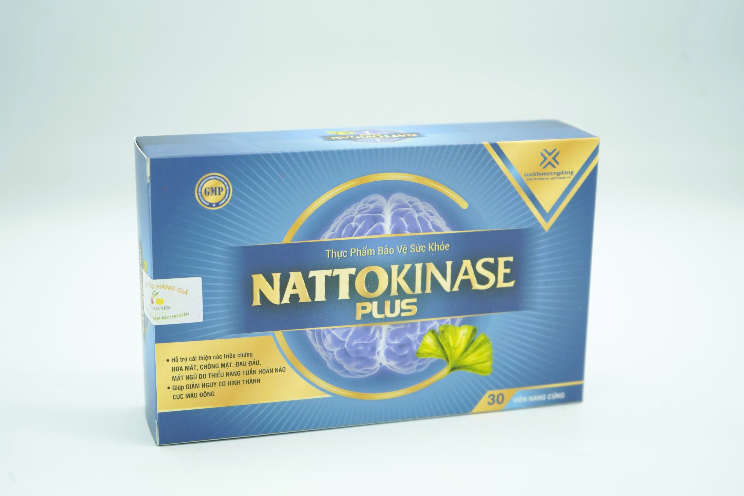 Nattokinase Plus (Hộp 30 viên) - Hoạt huyết, tăng cường tuần hoàn máu não